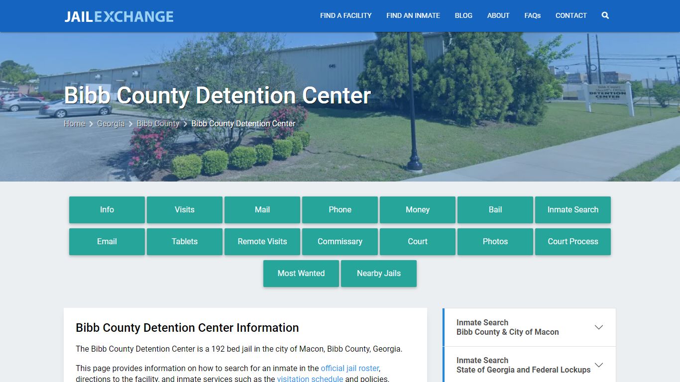 Bibb County Detention Center, GA Inmate Search, Information - Jail Exchange